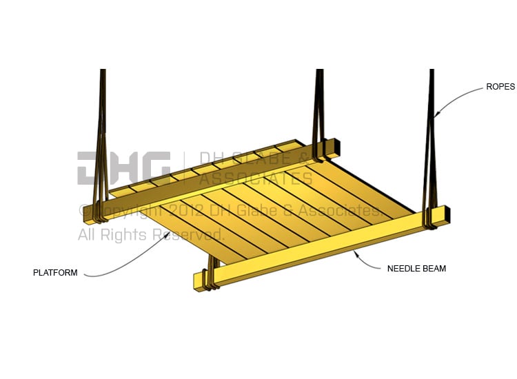 Needle Beam Scaffold Image DH Glabe & Associates